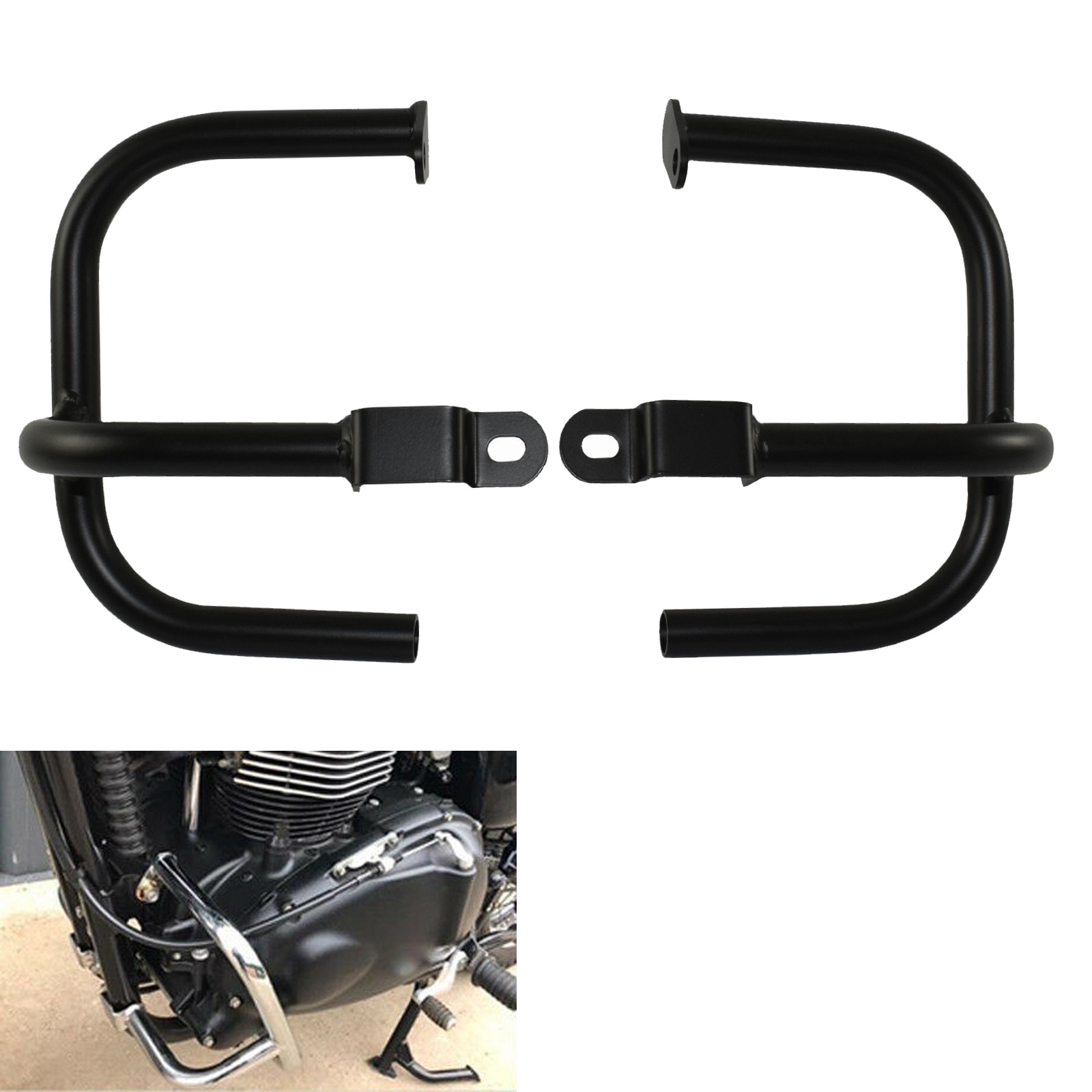 QMSTART Racing Motorcycle Engine Guard Bumper Crash Bar Protector For TRIUMPH Scrambler 900 2006-2016 07 08 09 10 11
